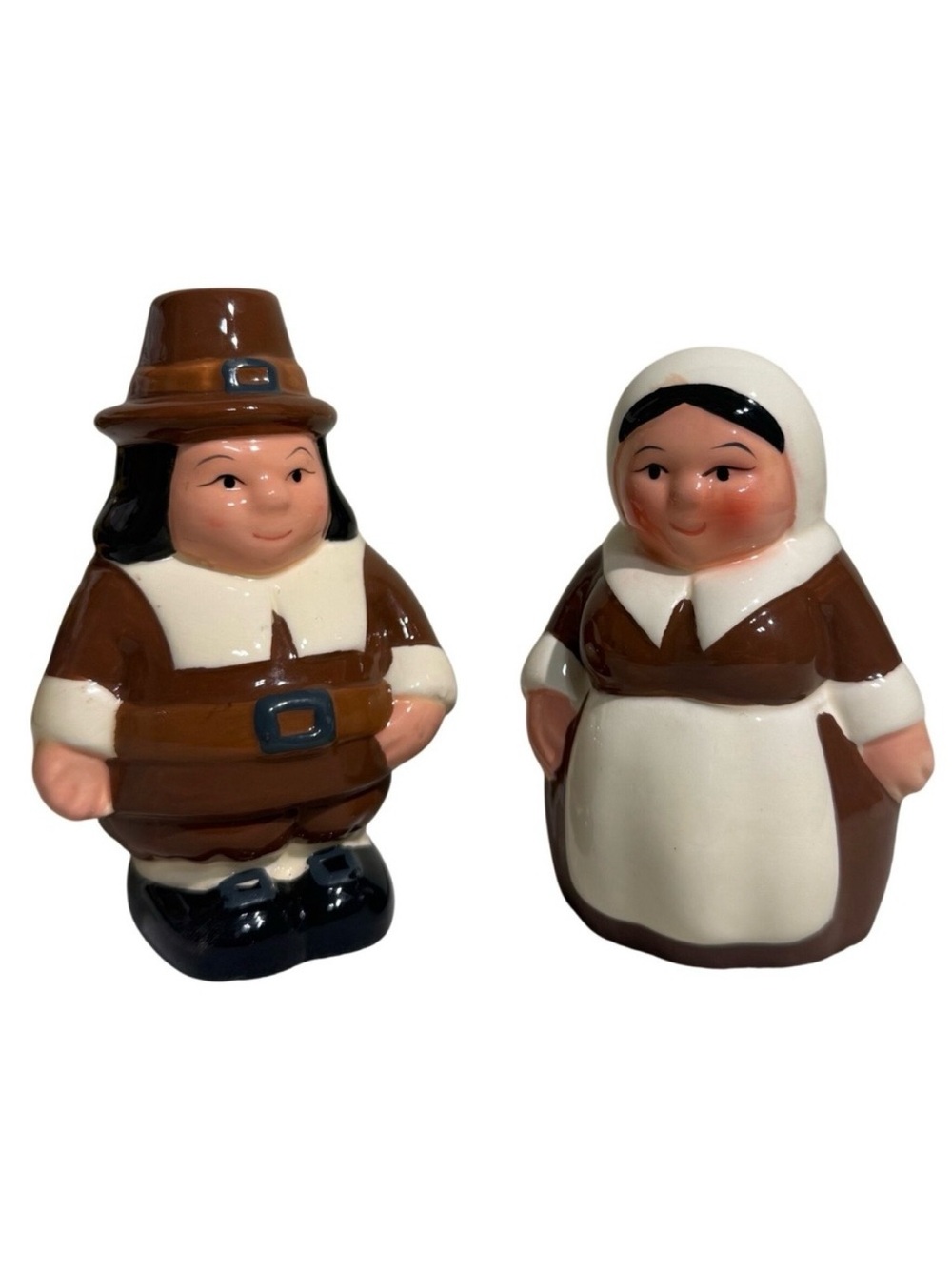 Vintage Publix Encore Edition Pilgrim Pair Salt & Pepper Shakers Thanksgiving